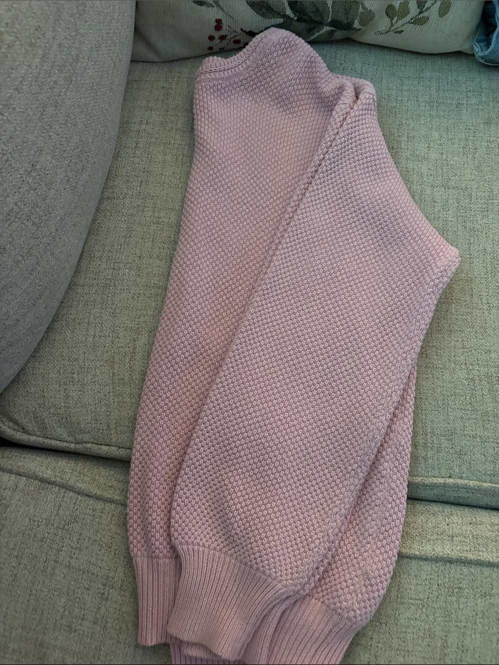 Appleseed's Light Pink Textured Knit Pullover